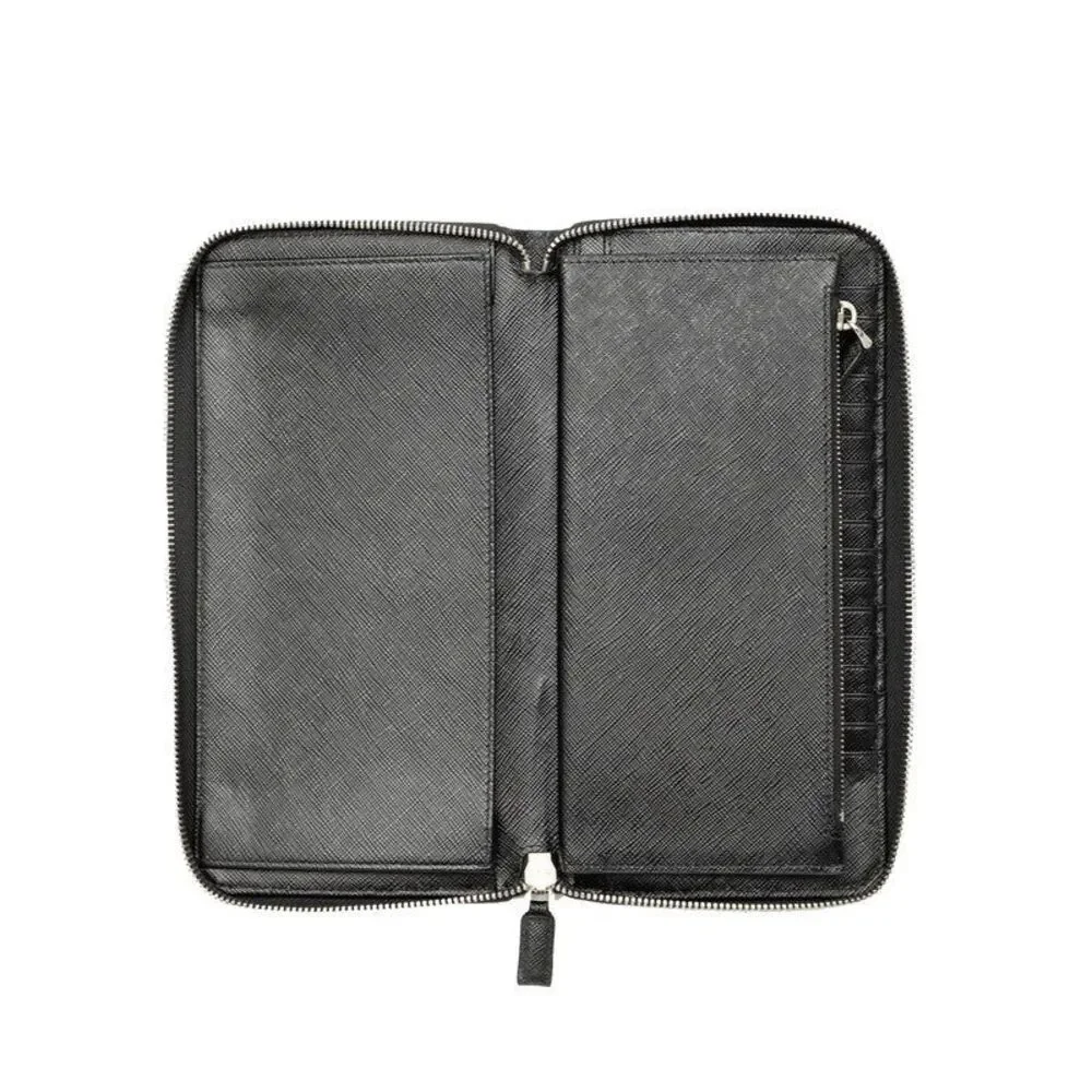 Prada Round Zip Long Wallet